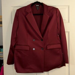 beautiful maroon blazer